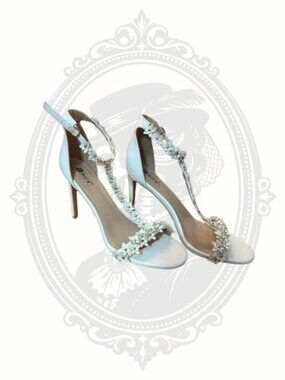DIDIFU Floral T Strap Heels Size 11 Wedding Prom Pageant Heels